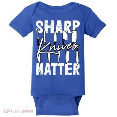 Sharp Knives Matter Motive Cooking Chef Gift Baby Bodysuit