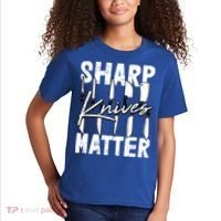 Sharp Knives Matter Motive Cooking Chef Gift Kids T-Shirt thumb 2