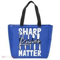 Sharp Knives Matter Motive Cooking Chef Gift Tote Bag thumb 0