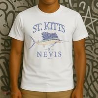 St. Kitts & Nevis Vintage Sailfish T-Shirt thumb 3