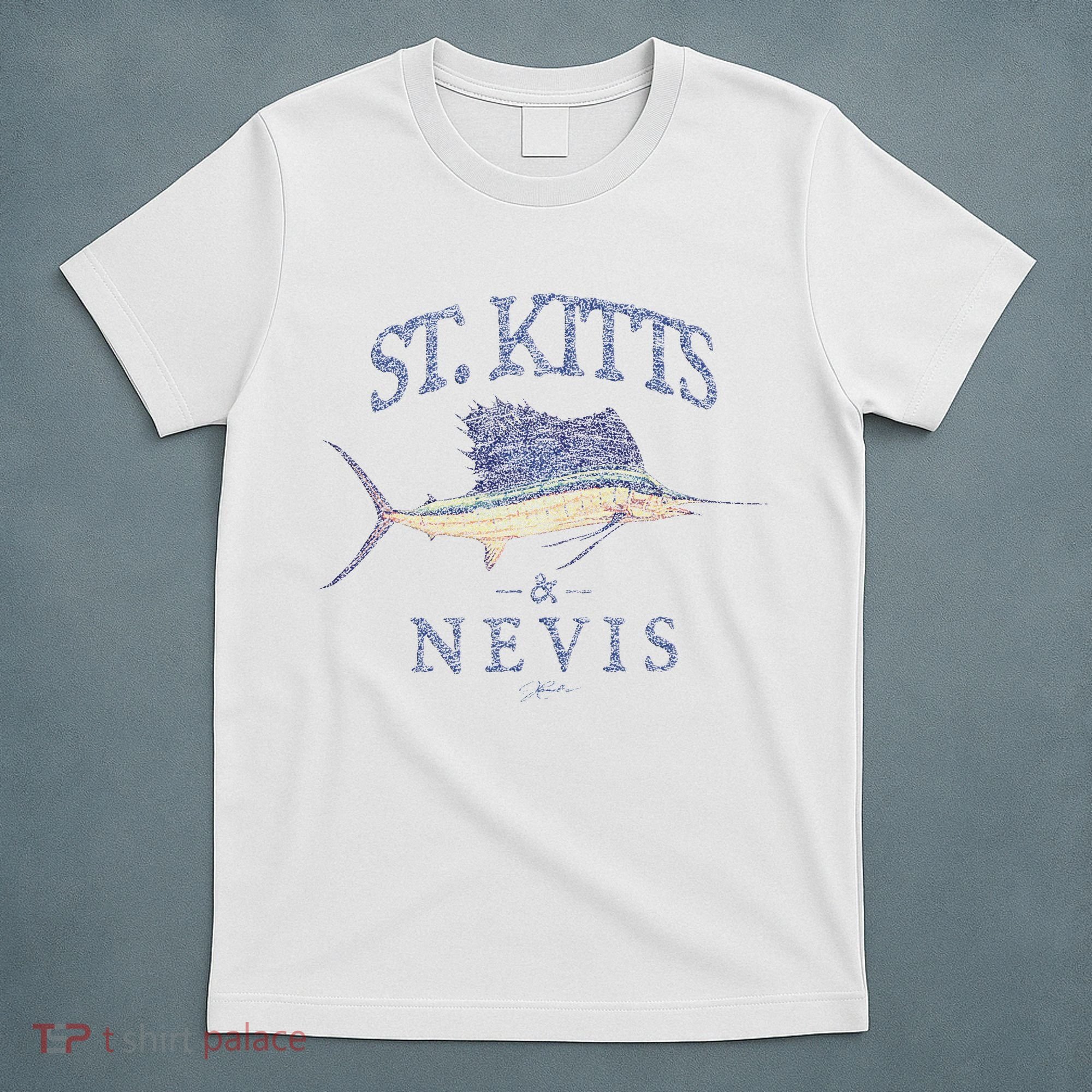 St. Kitts & Nevis Vintage Sailfish T-Shirt