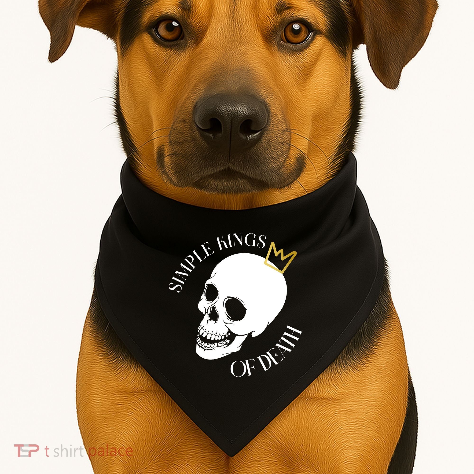 Simple Kings Of Death USA-Made Doggie Bandana
