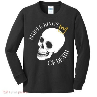 Simple Kings Of Death Kids Long Sleeve Shirt
