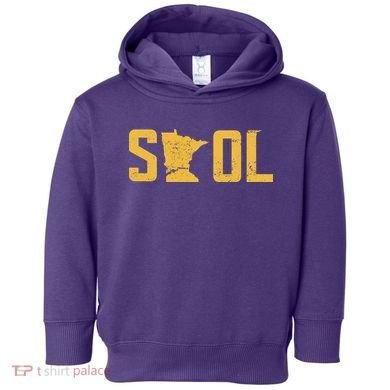 Skol Helmet Vintage Viking Logo Toddler Hoodie