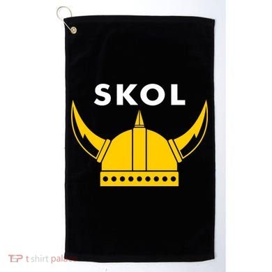 Skol Viking Helmet Minneapolis Miracle Golf Towel