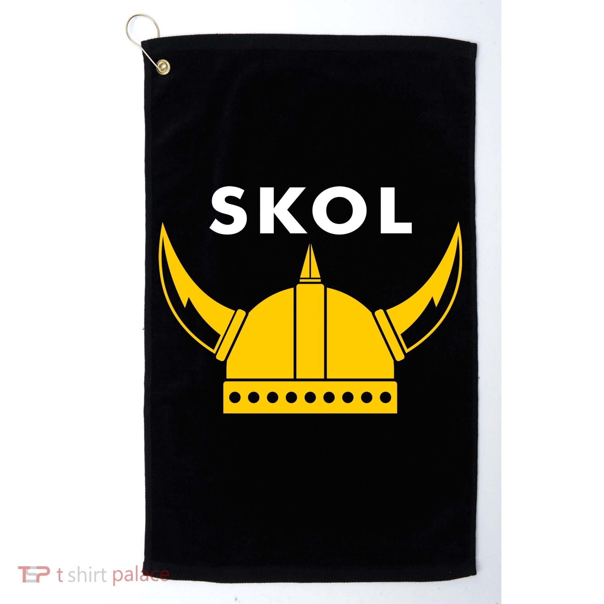 Skol Viking Helmet Minneapolis Miracle Golf Towel