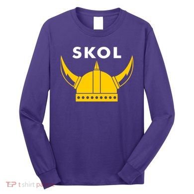 Skol Viking Helmet Minneapolis Miracle Long Sleeve Shirt