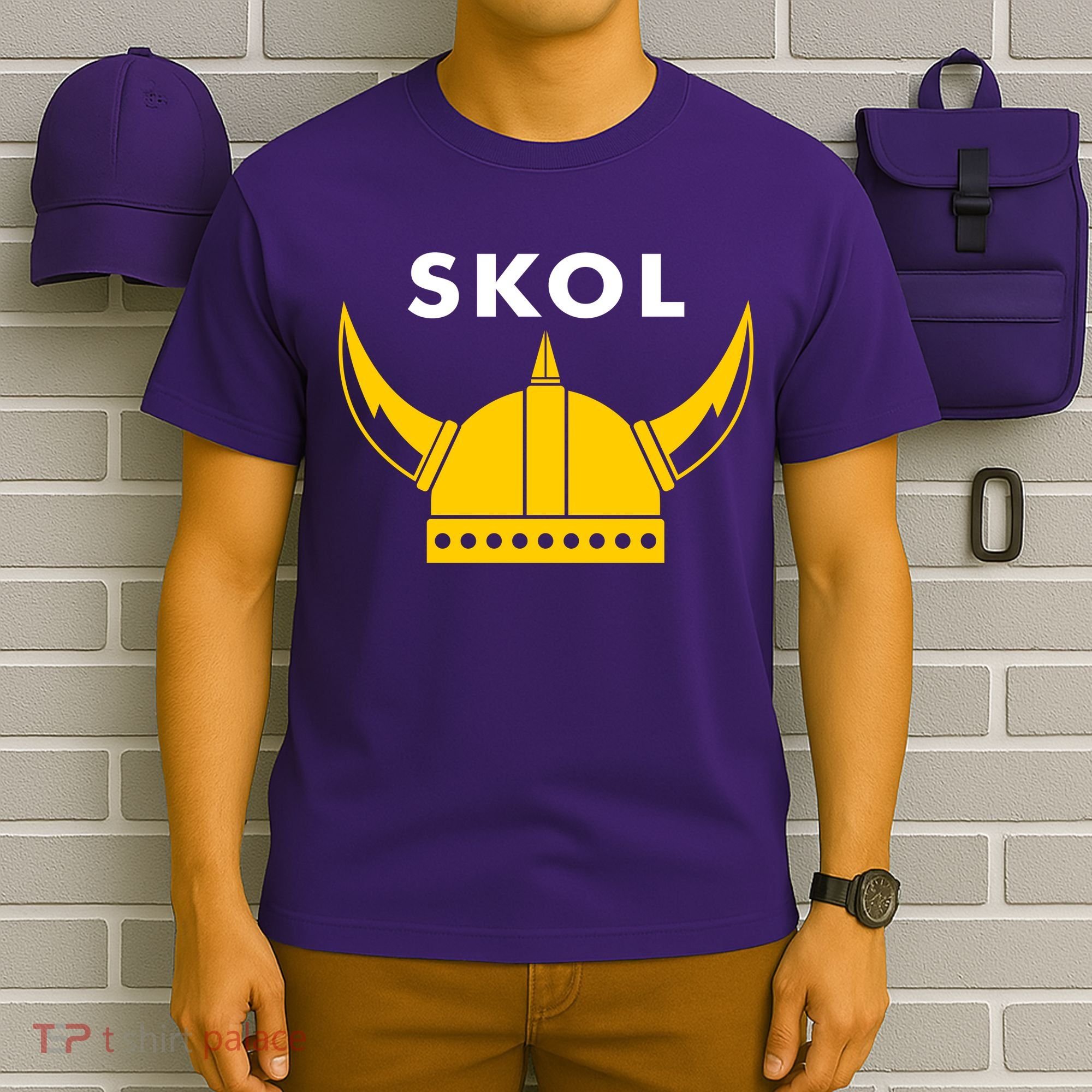 Skol Viking Helmet Minneapolis Miracle T-Shirt
