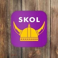 Skol Viking Helmet Minneapolis Miracle Coaster thumb 0