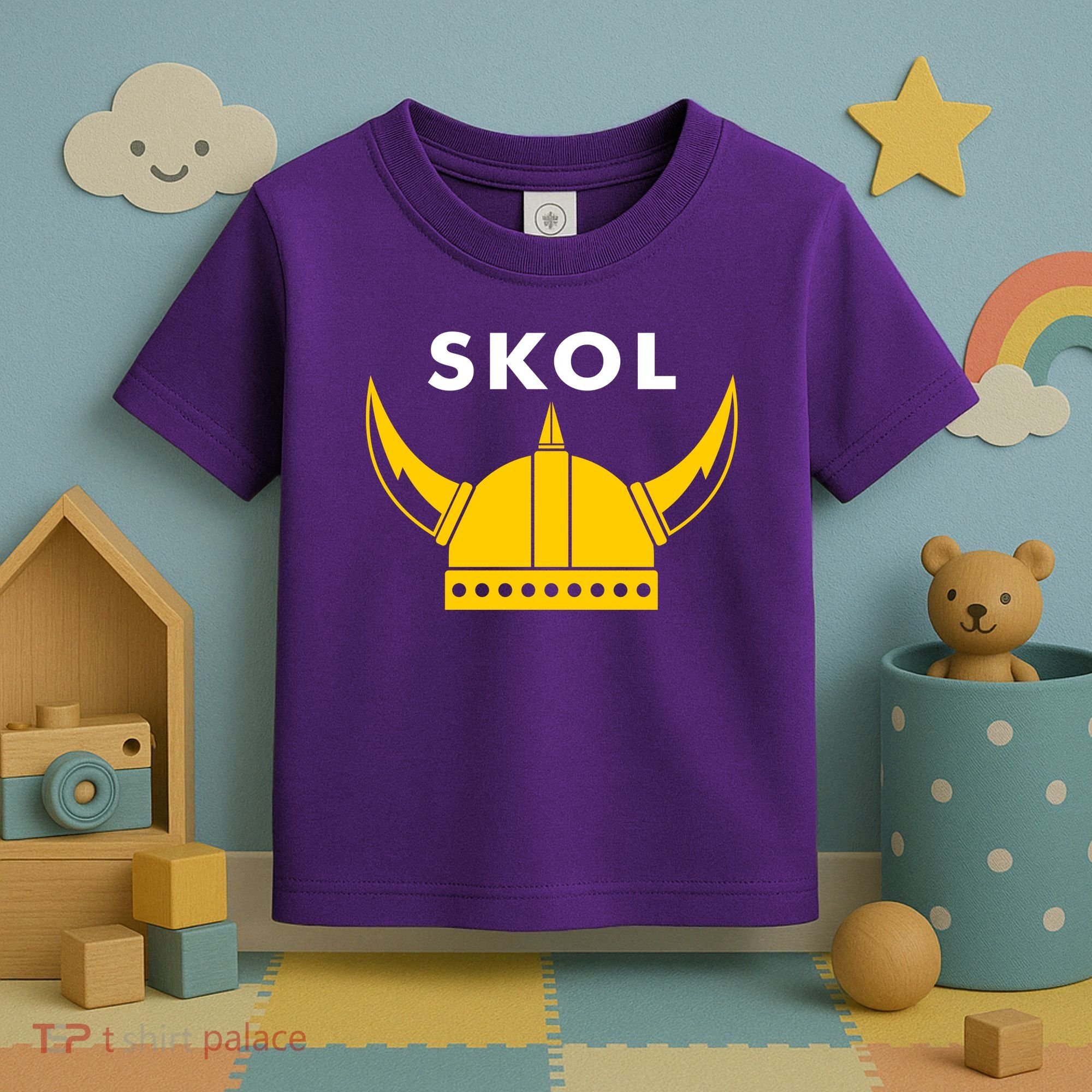 Skol Viking Helmet Minneapolis Miracle Toddler T-Shirt