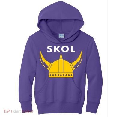 Skol Viking Helmet Minneapolis Miracle Kids Hoodie