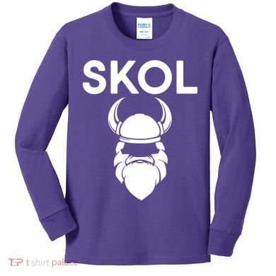 Skol Vikings  Kids Long Sleeve Shirt