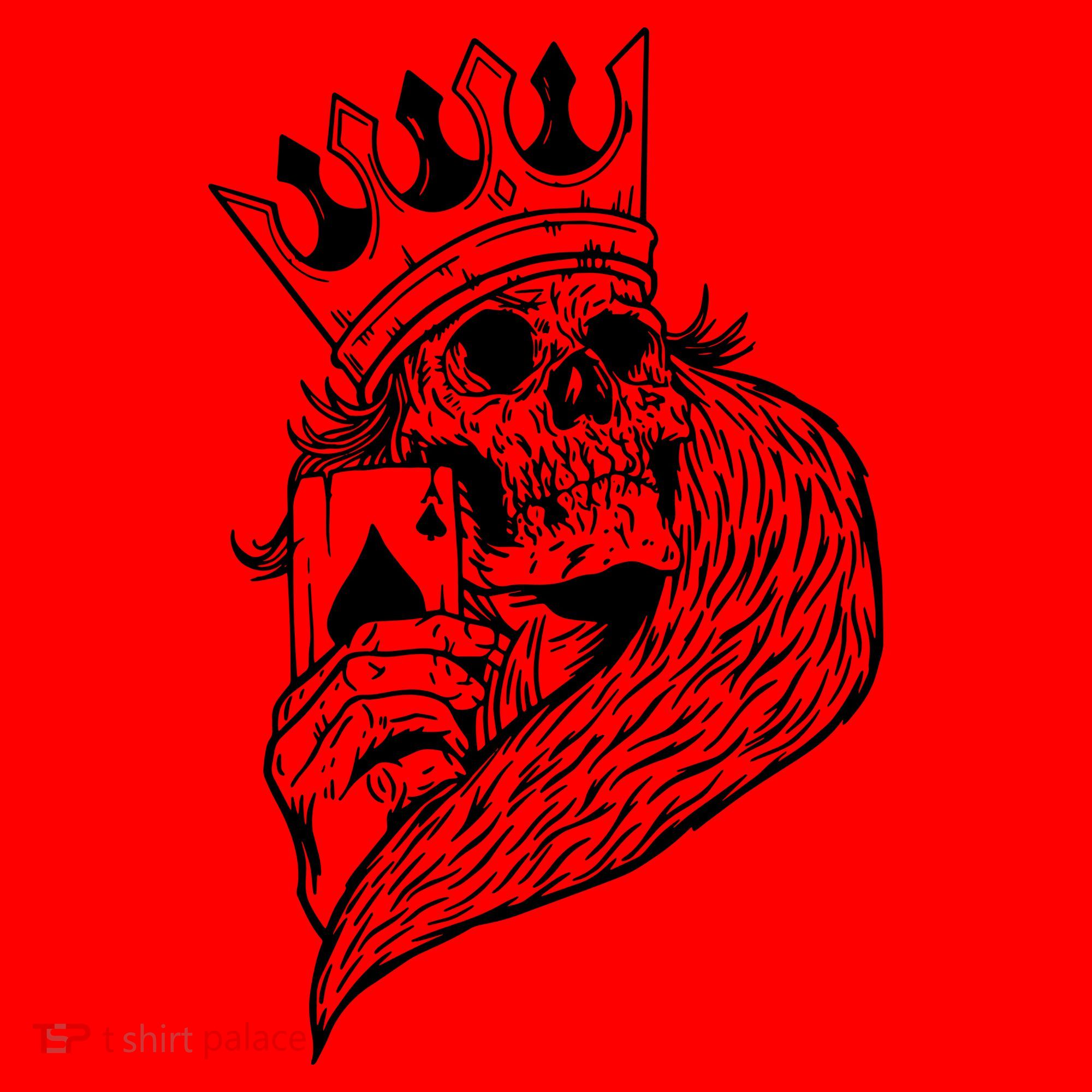 Skeleton King Poker Santa Hat
