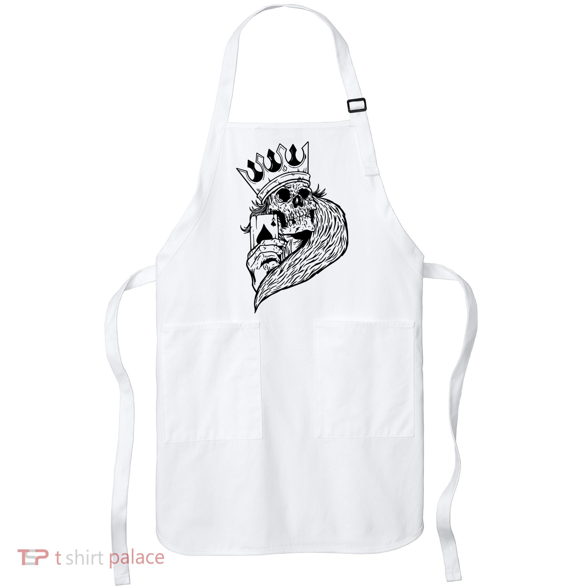 Skeleton King Poker Apron