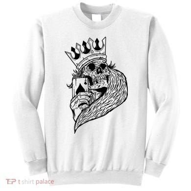 Skeleton King Poker Sweatshirt