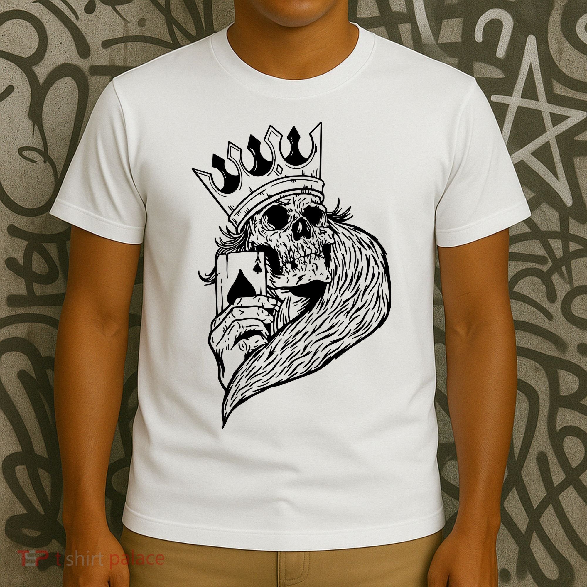 Skeleton King Poker T-Shirt