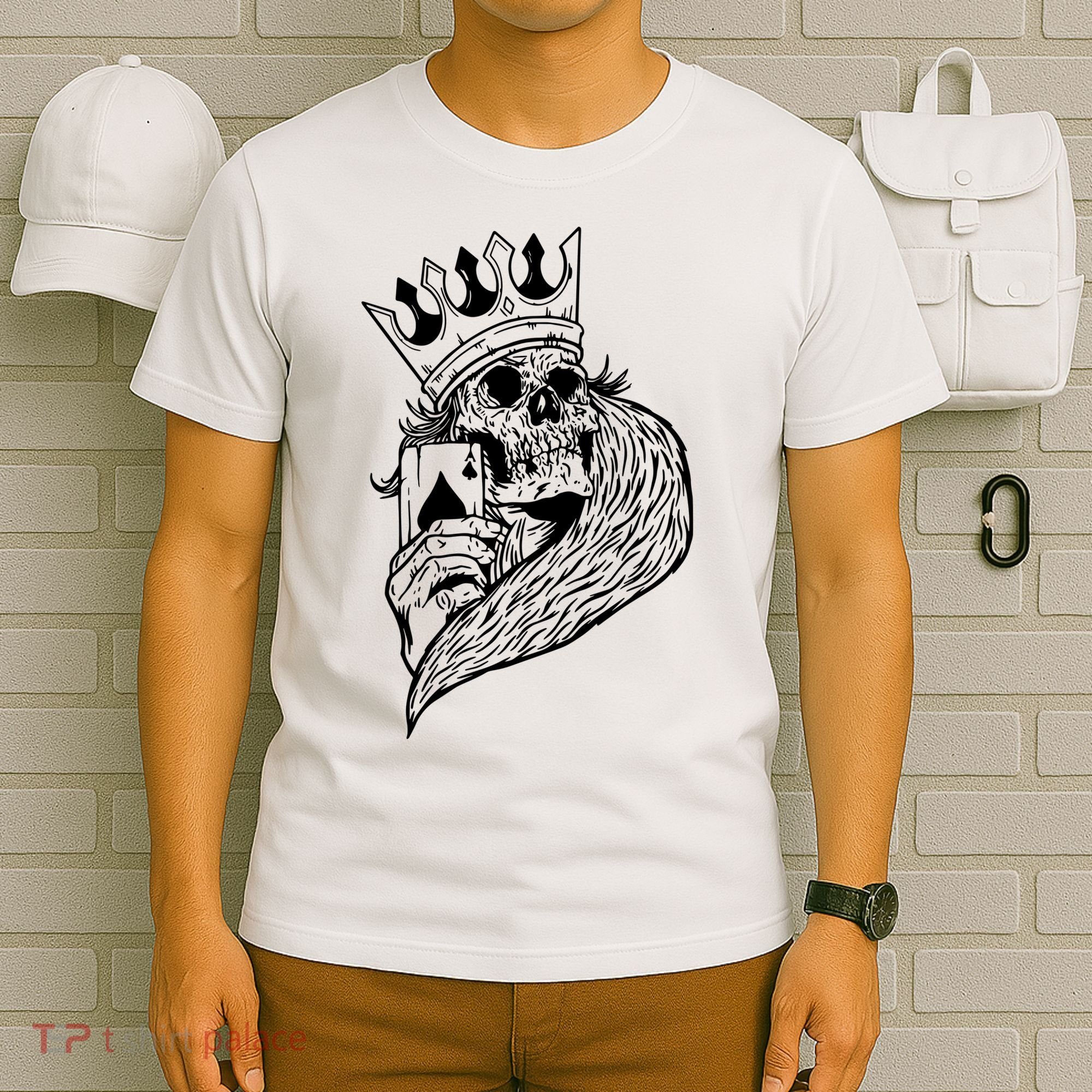 Skeleton King Poker T-Shirt