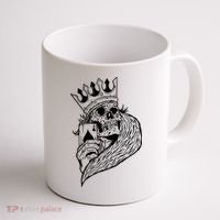 Skeleton King Poker Coffee Mug thumb 1