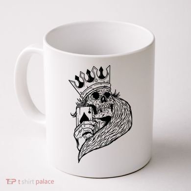 Skeleton King Poker Coffee Mug