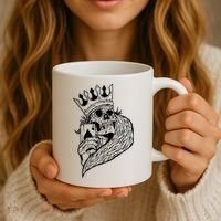 Skeleton King Poker Coffee Mug thumb 3