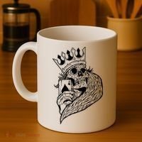Skeleton King Poker Coffee Mug thumb 4