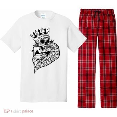 Skeleton King Poker Pajama Set
