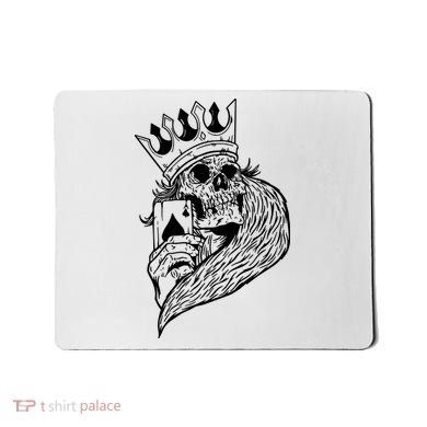 Skeleton King Poker Mousepad