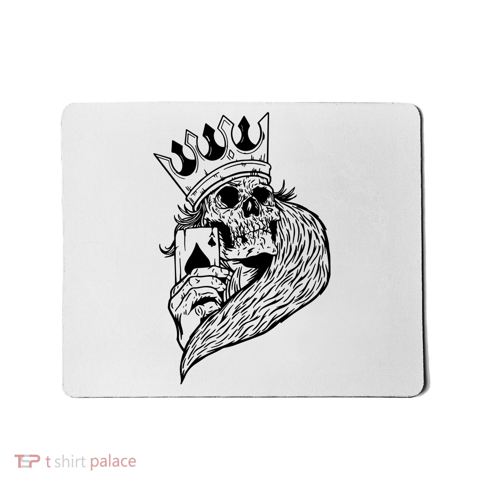 Skeleton King Poker Mousepad
