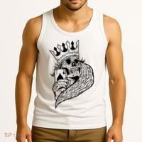 Skeleton King Poker Tank Top thumb 3