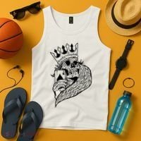 Skeleton King Poker Tank Top thumb 4