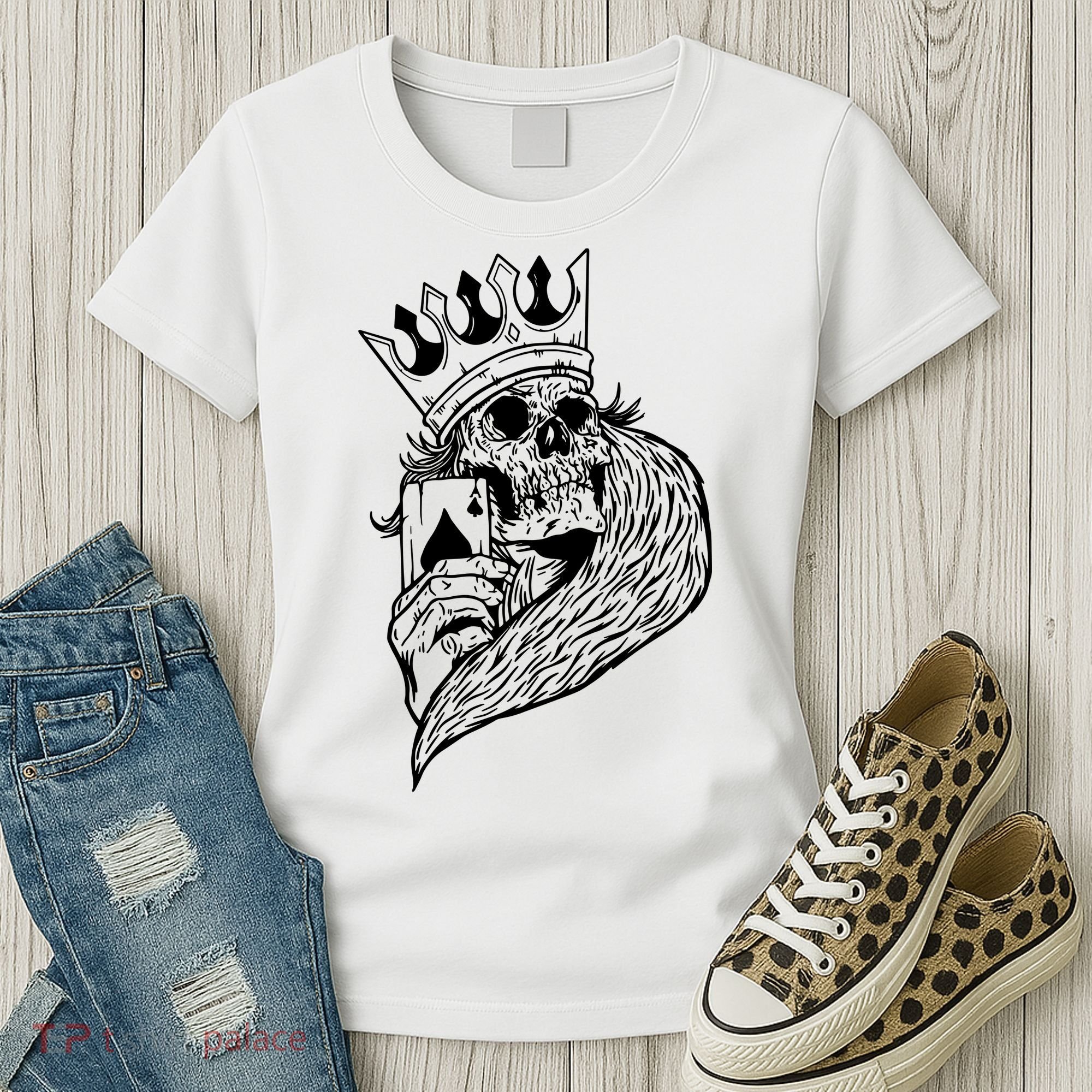 Skeleton King Poker Women's T-Shirt