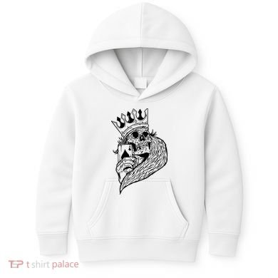 Skeleton King Poker Kids Hoodie