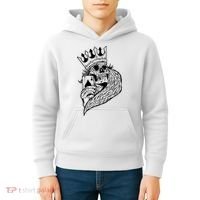 Skeleton King Poker Kids Hoodie thumb 4