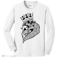 Skeleton King Poker Kids Long Sleeve Shirt thumb 0