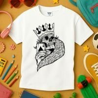 Skeleton King Poker Kids T-Shirt thumb 3
