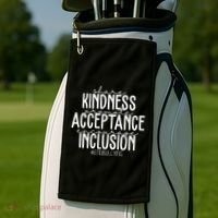 Share Kindness Promote Acceptance Encourage Inclusion End Bullying Golf Towel thumb 2