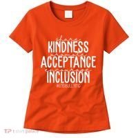 Share Kindness Promote Acceptance Encourage Inclusion End Bullying Women's T-Shirt thumb 0