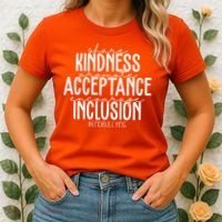 Share Kindness Promote Acceptance Encourage Inclusion End Bullying Women's T-Shirt thumb 2