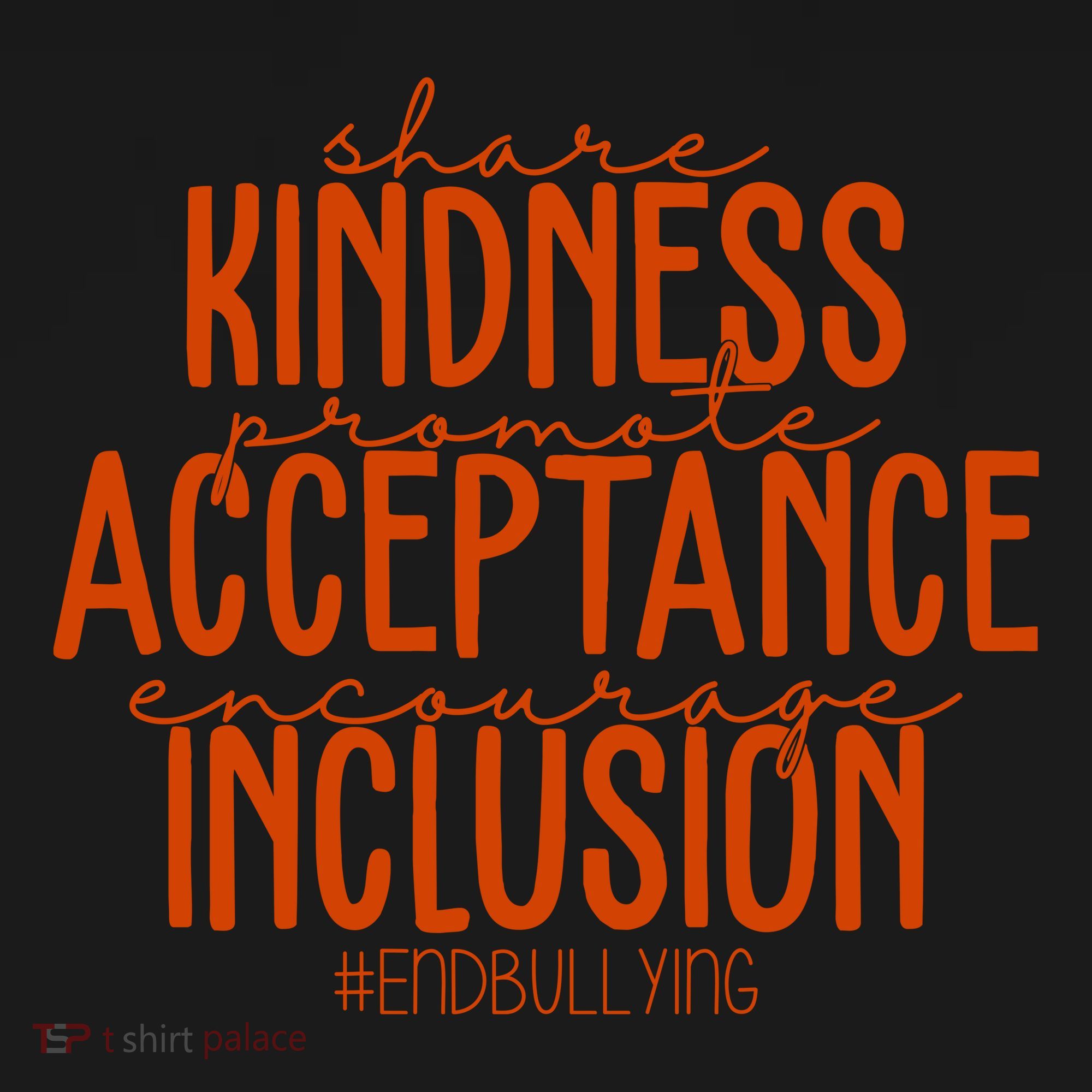 Share Kindness Promote Acceptance Encourage Inclusion End Bullying Unity Day Coaster