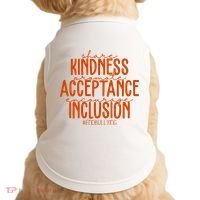 Share Kindness Promote Acceptance Encourage Inclusion End Bullying Unity Day Doggie Tank thumb 0