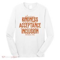 Share Kindness Promote Acceptance Encourage Inclusion End Bullying Unity Day Long Sleeve Shirt thumb 0
