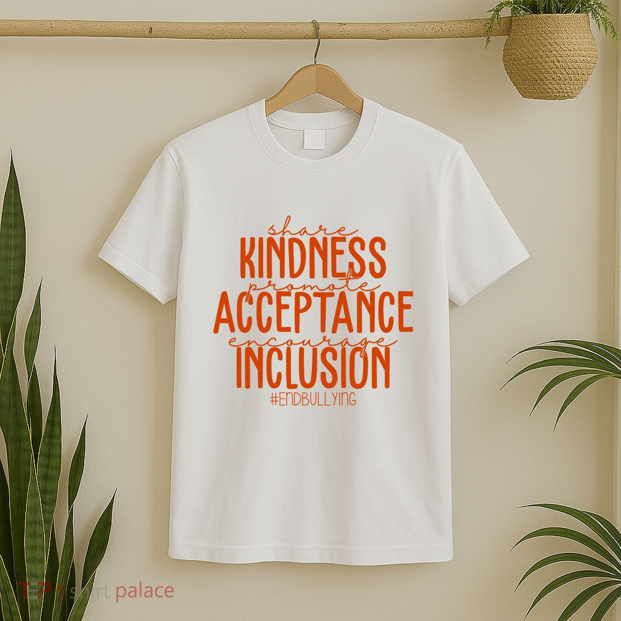 Share Kindness Promote Acceptance Encourage Inclusion End Bullying Unity Day T-Shirt