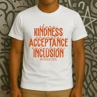 Share Kindness Promote Acceptance Encourage Inclusion End Bullying Unity Day T-Shirt thumb 3