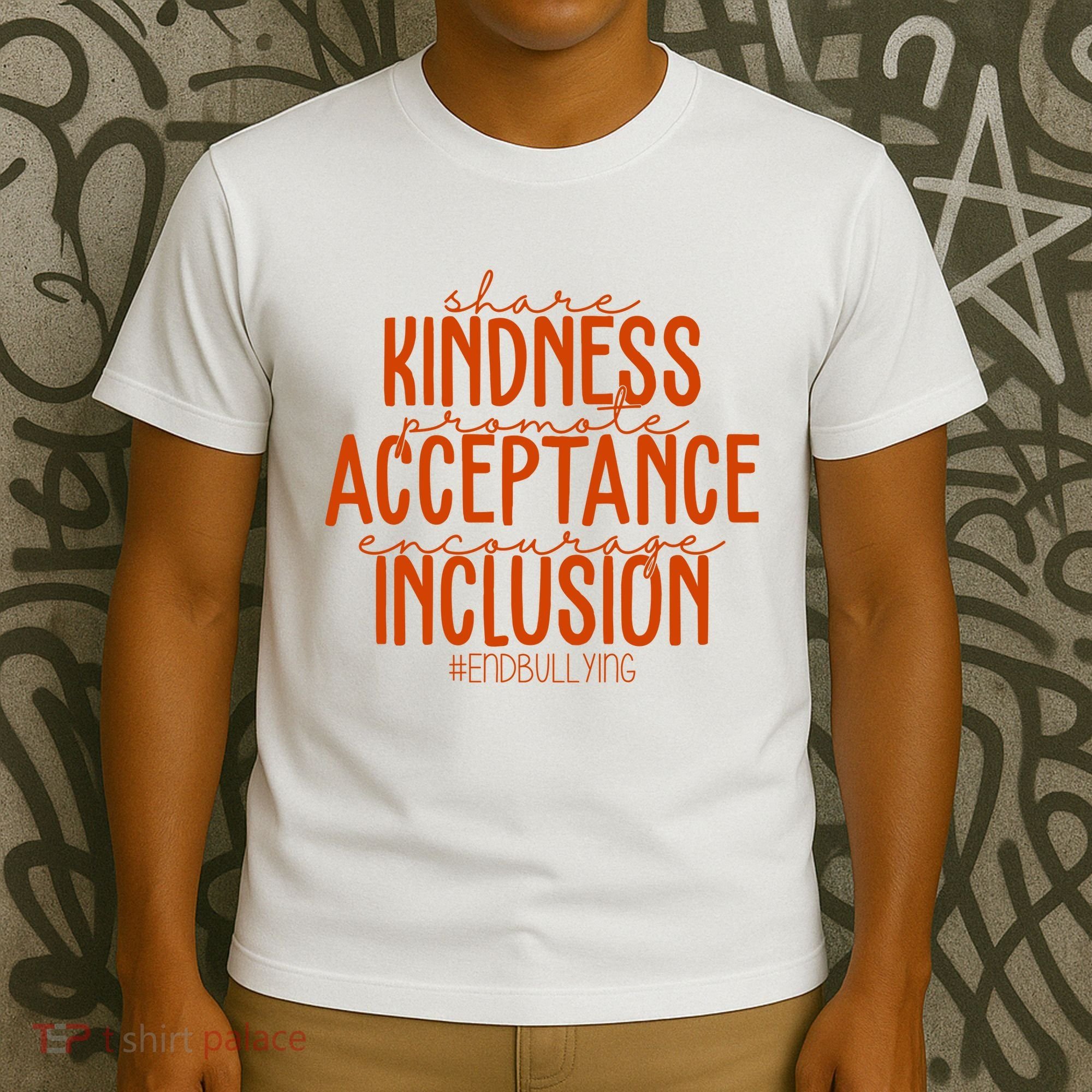 Share Kindness Promote Acceptance Encourage Inclusion End Bullying Unity Day T-Shirt