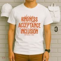 Share Kindness Promote Acceptance Encourage Inclusion End Bullying Unity Day T-Shirt thumb 6