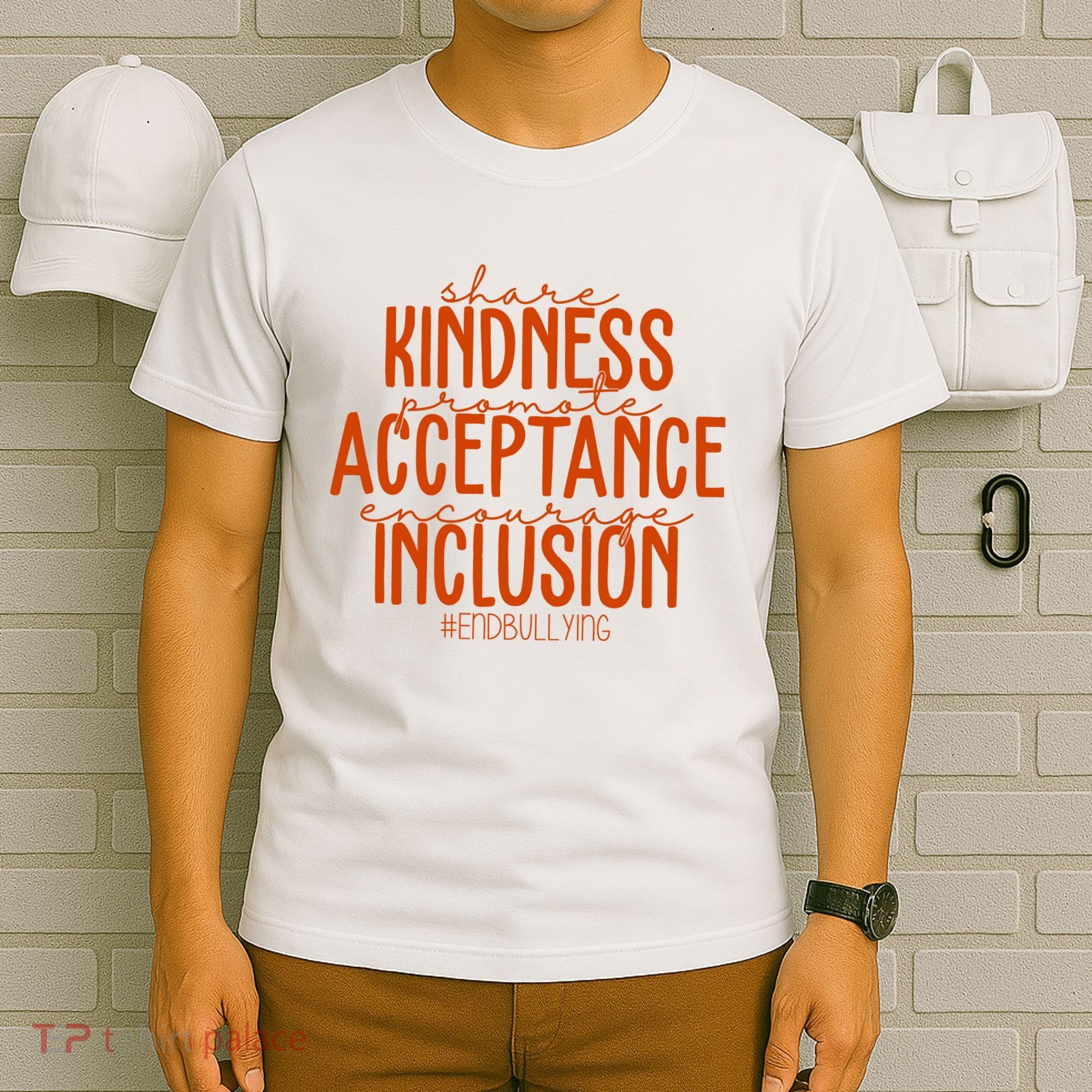 Share Kindness Promote Acceptance Encourage Inclusion End Bullying Unity Day T-Shirt