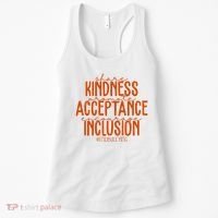 Share Kindness Promote Acceptance Encourage Inclusion End Bullying Unity Day Women's Tank Top thumb 0