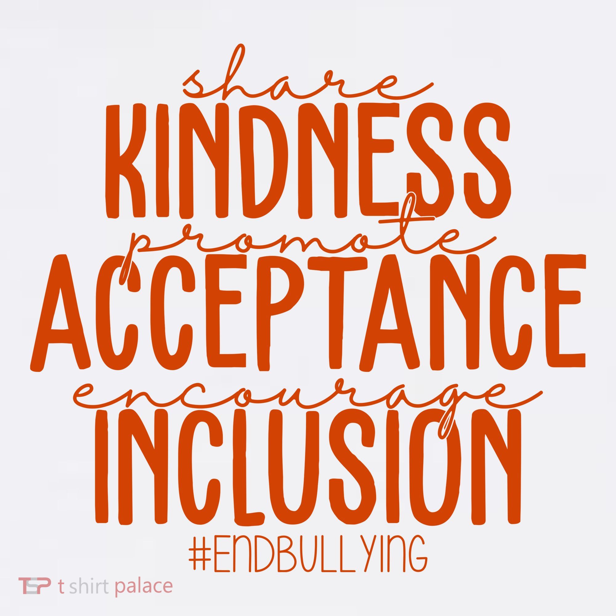 Share Kindness Promote Acceptance Encourage Inclusion End Bullying Unity Day Women's Tank Top