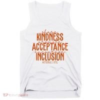 Share Kindness Promote Acceptance Encourage Inclusion End Bullying Unity Day Tank Top thumb 0