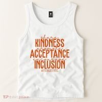 Share Kindness Promote Acceptance Encourage Inclusion End Bullying Unity Day Tank Top thumb 2